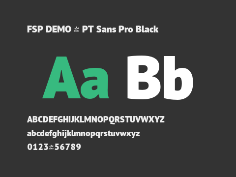 FSP DEMO - PT Sans Pro Black