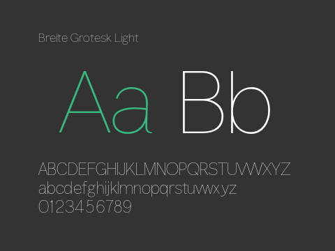 Breite Grotesk Light