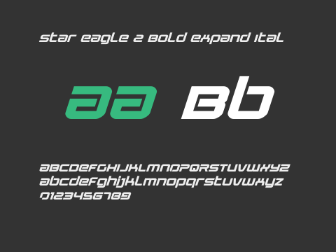 Star Eagle 2 Bold Expand Ital