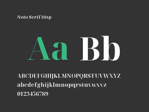 Noto Serif Disp