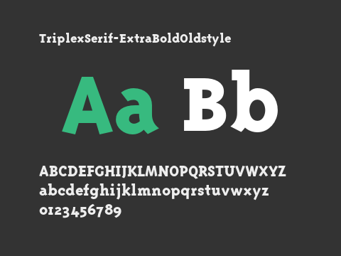 TriplexSerif-ExtraBoldOldstyle