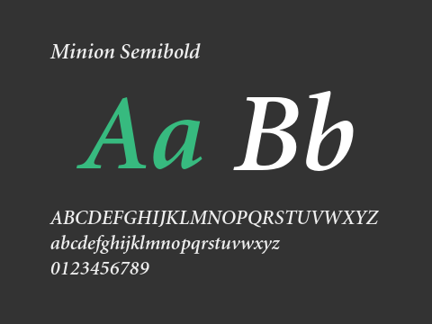 Minion Semibold