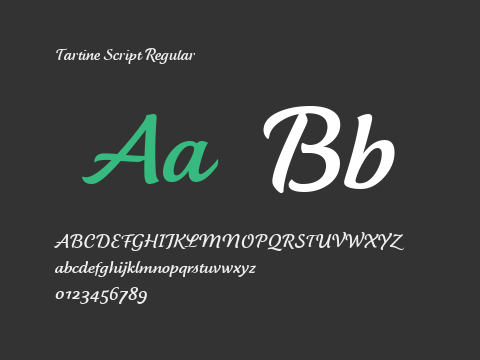 Tartine Script Regular