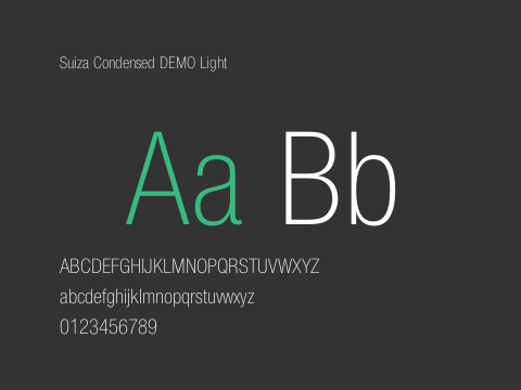 Suiza Condensed DEMO Light