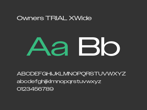 Owners TRIAL XWide