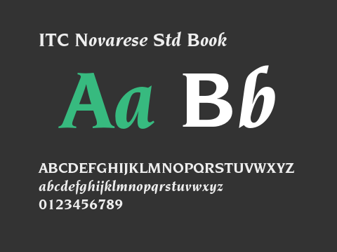 ITC Novarese Std Book