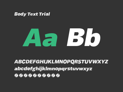 Body Text Trial