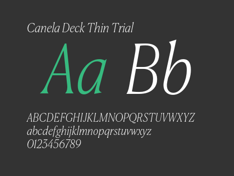 Canela Deck Thin Trial