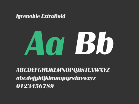 Igrenoble ExtraBold