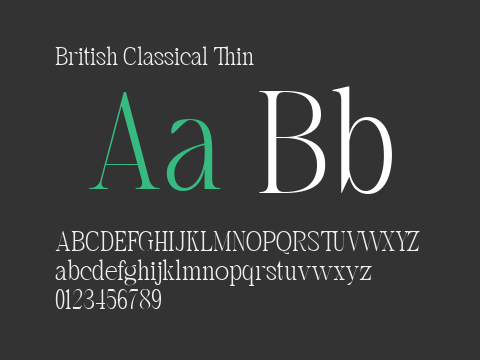 British Classical Thin