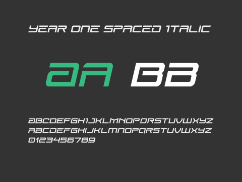 Year One Spaced Italic