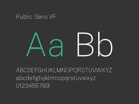 Public Sans VF