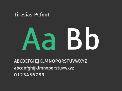 Tiresias PCfont