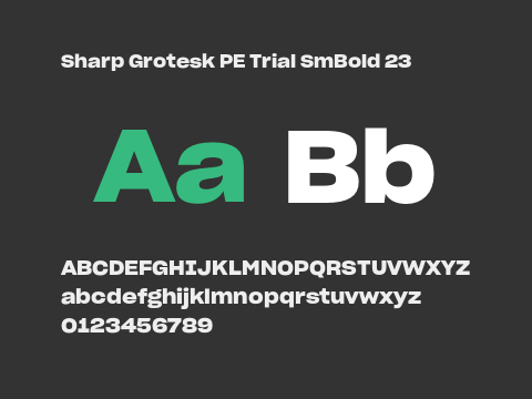 Sharp Grotesk PE Trial SmBold 23