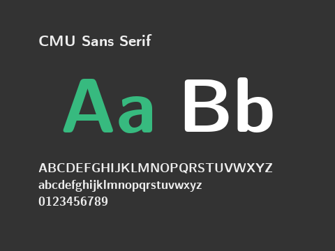 CMU Sans Serif