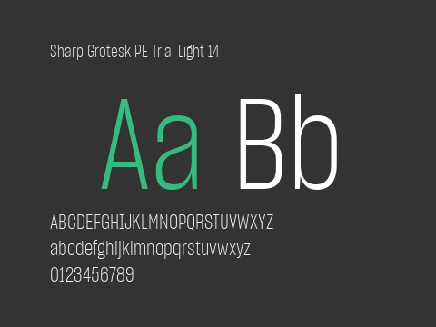 Sharp Grotesk PE Trial Light 14