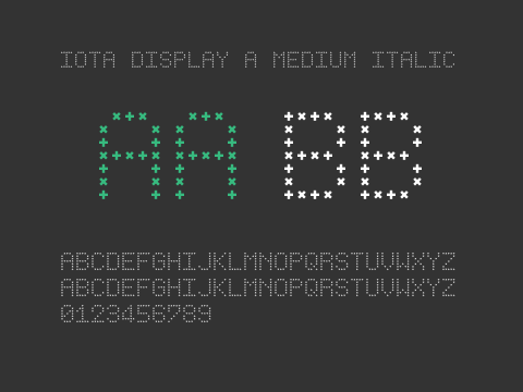 Iota Display A Medium Italic