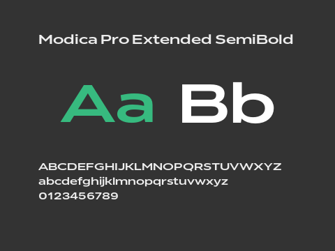 Modica Pro Extended SemiBold