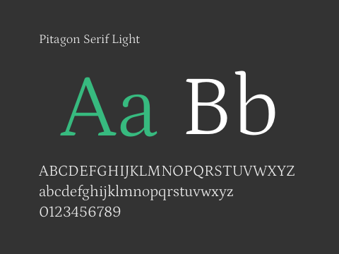 Pitagon Serif Light