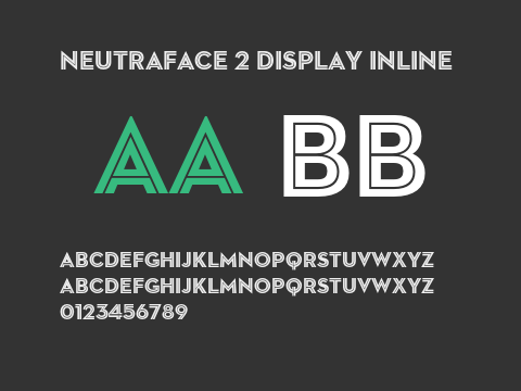 Neutraface 2 Display Inline