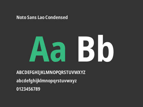 Noto Sans Lao Condensed