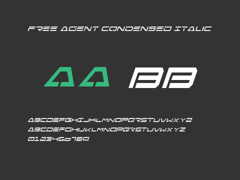 Free Agent Condensed Italic