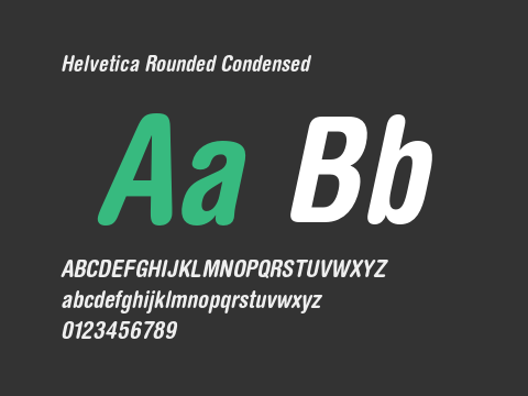 Helvetica Rounded Condensed