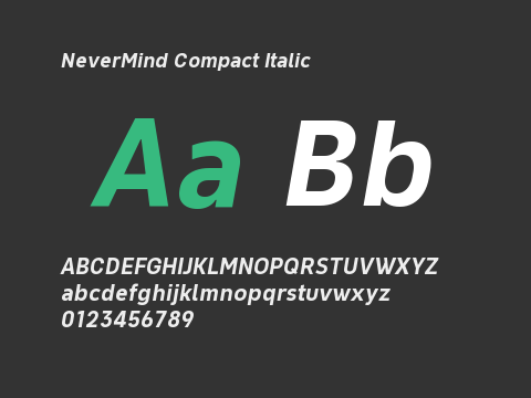 NeverMind Compact Italic