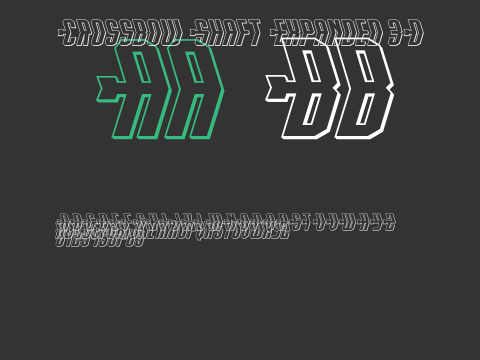 Crossbow Shaft Expanded 3D