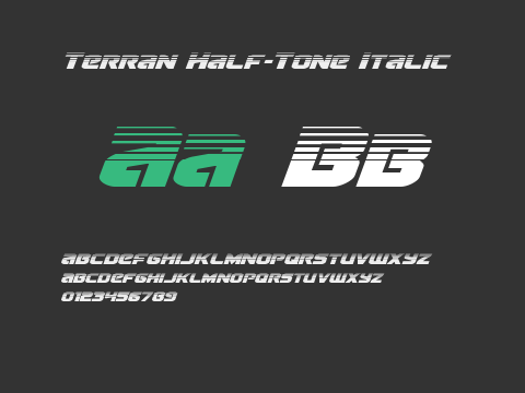 Terran Half-Tone Italic