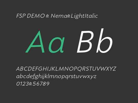 FSP DEMO - Nema-LightItalic