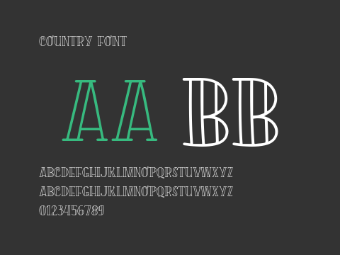 Country Font