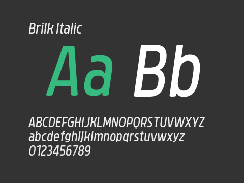 Brilk Italic