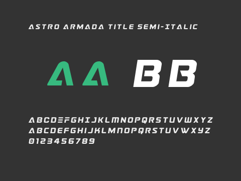 Astro Armada Title Semi-Italic