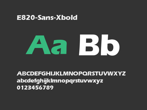 E820-Sans-Xbold