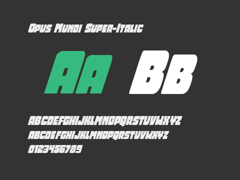 Opus Mundi Super-Italic