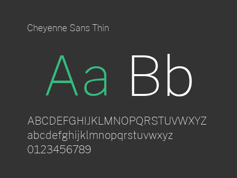 Cheyenne Sans Thin