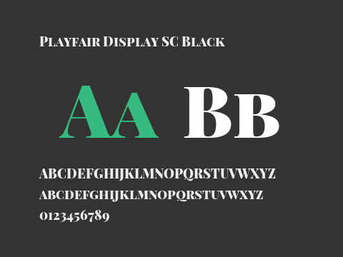 Playfair Display SC Black