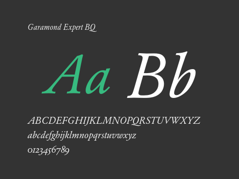 Garamond Expert BQ