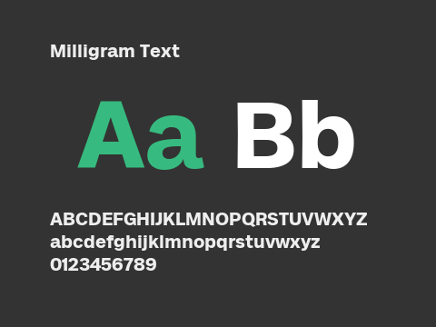 Milligram Text