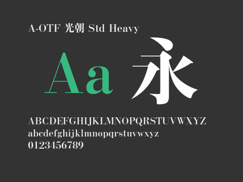 A-OTF 光朝 Std Heavy