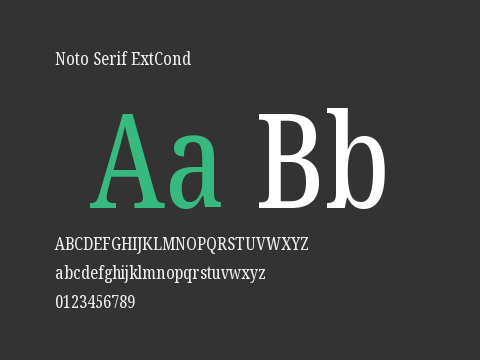 Noto Serif ExtCond