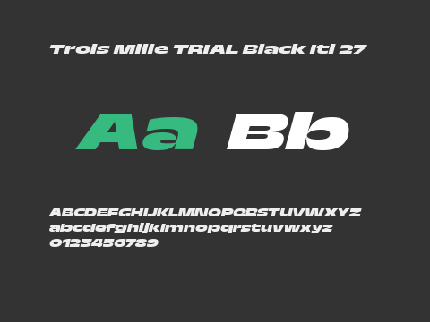 Trois Mille TRIAL Black Itl 27