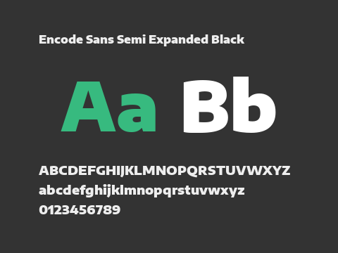 Encode Sans Semi Expanded Black