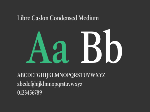 Libre Caslon Condensed Medium