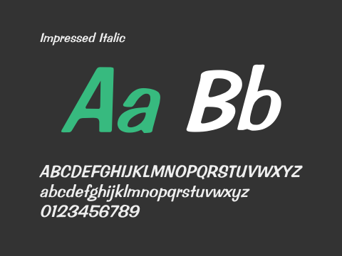 Impressed Italic