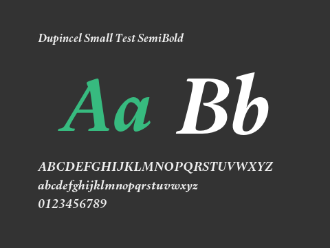 Dupincel Small Test SemiBold