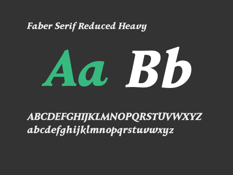 Faber Serif Reduced Heavy