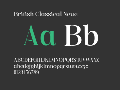 British Classical Neue