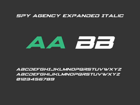 Spy Agency Expanded Italic